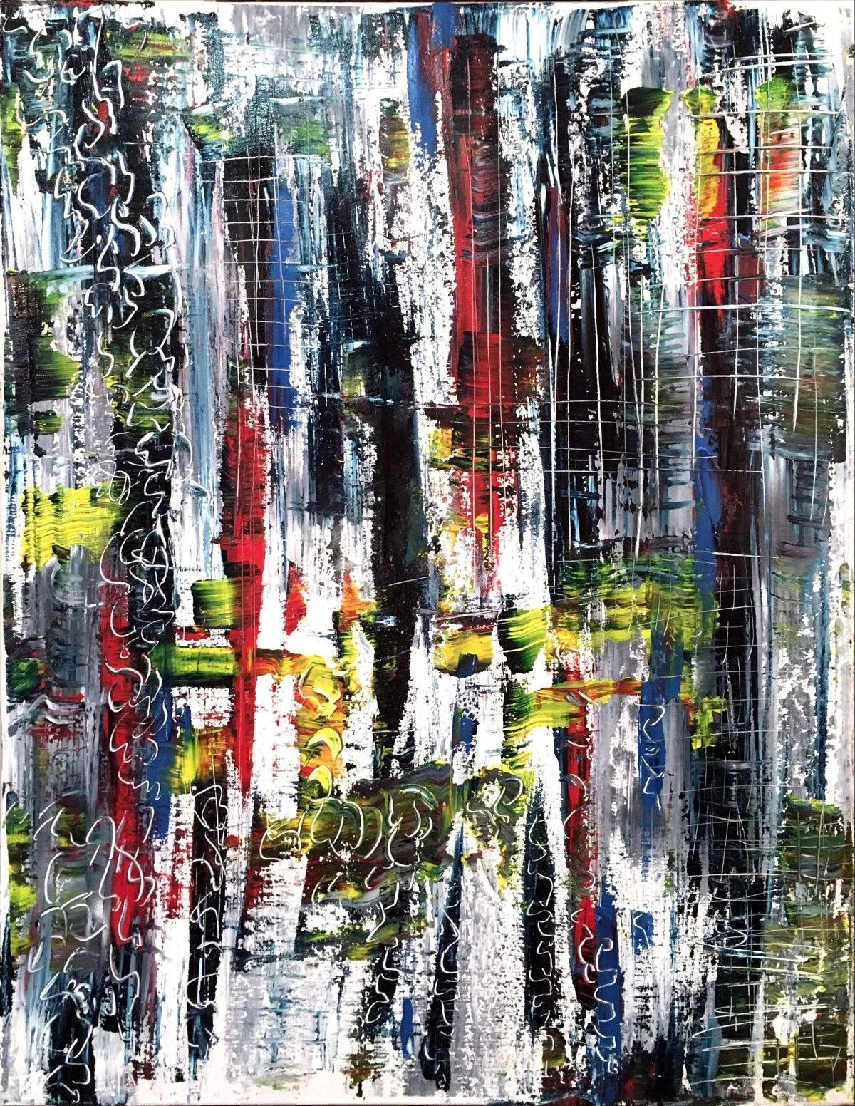 New-York sous la pluie, œuvre de dec paris