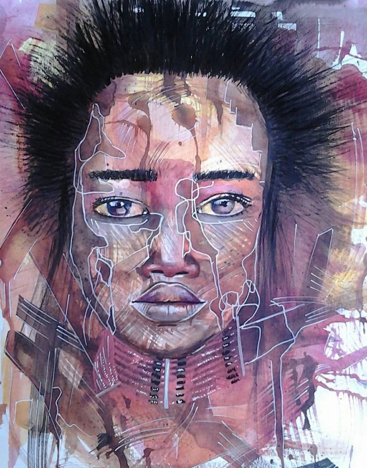 Africaine, œuvre de Mélanie Raux
