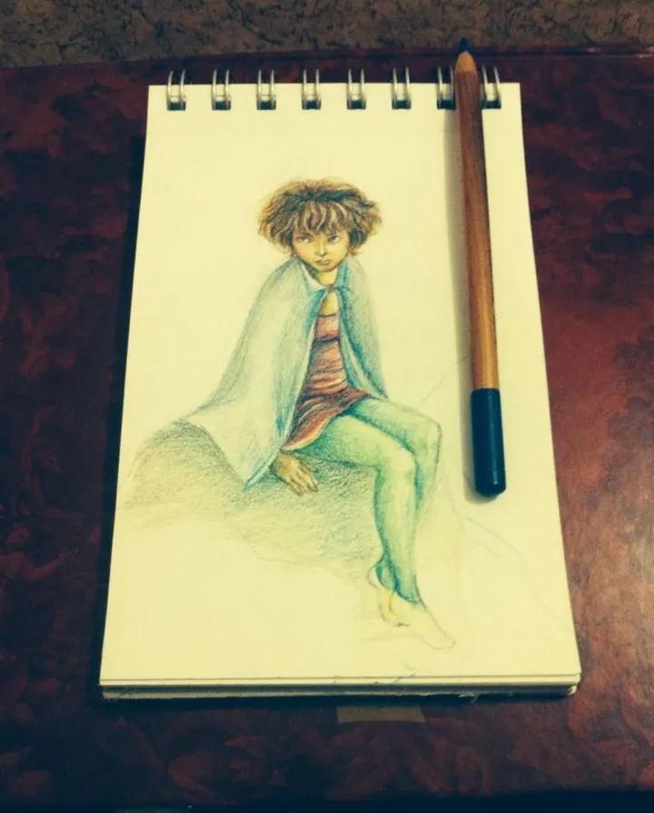 la espera, artwork by CArolina delgado