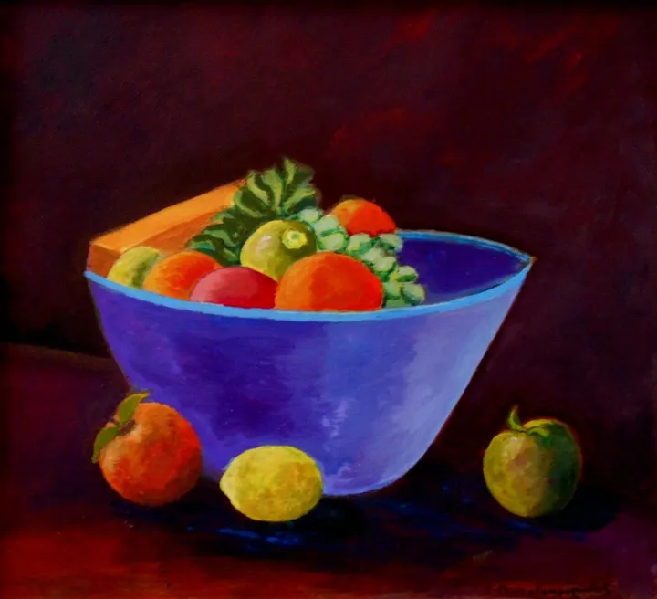 Still life with fruits, œuvre de Konstantinos Charalampopoulos