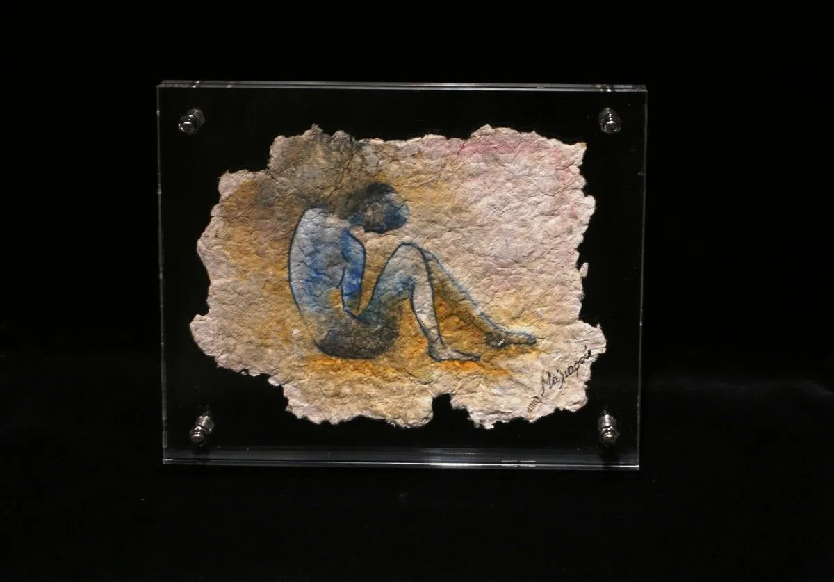 blue nude, œuvre de Konstantina Maliarou