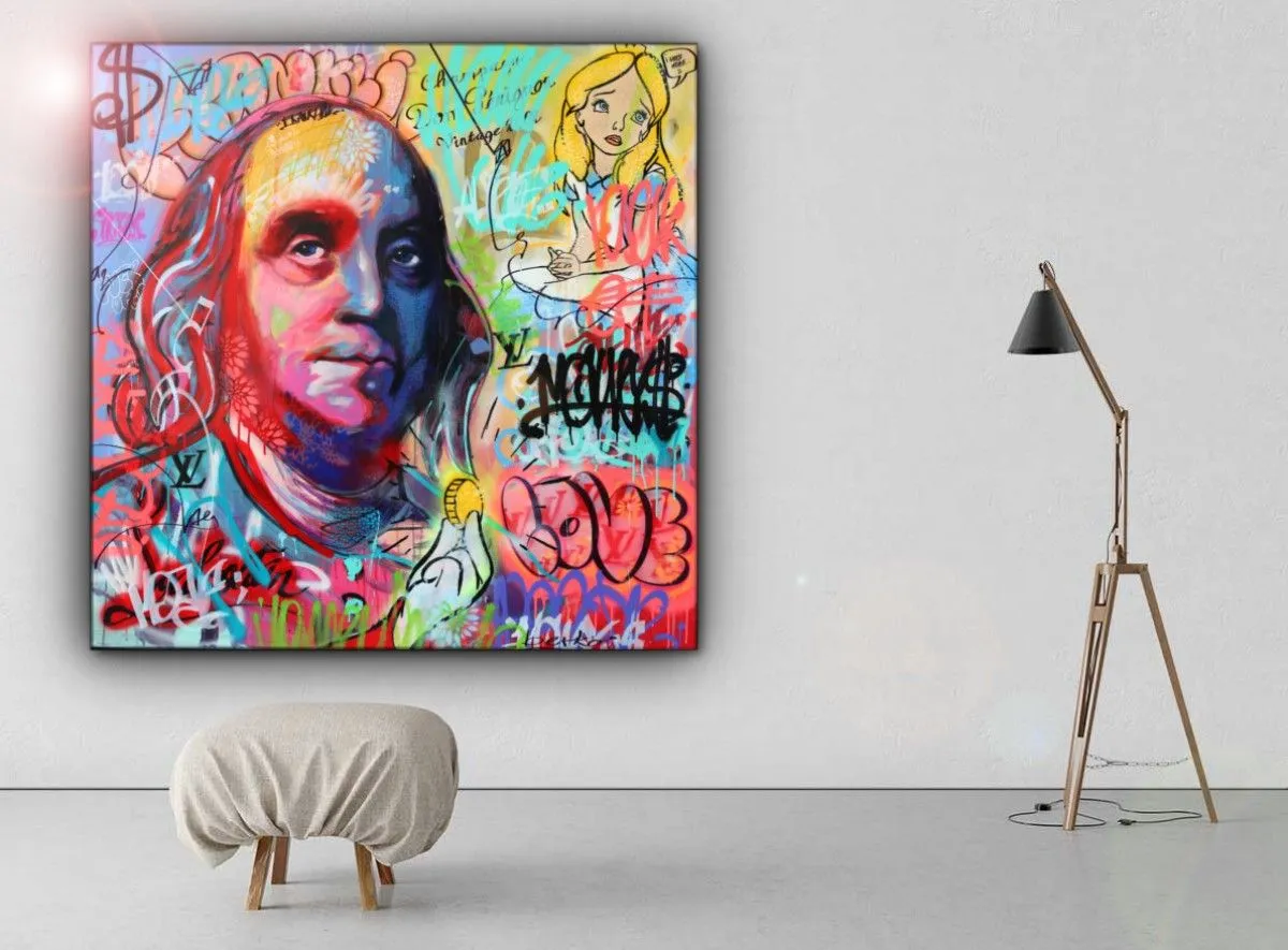 Benjamin Franklin, artwork by Berko .