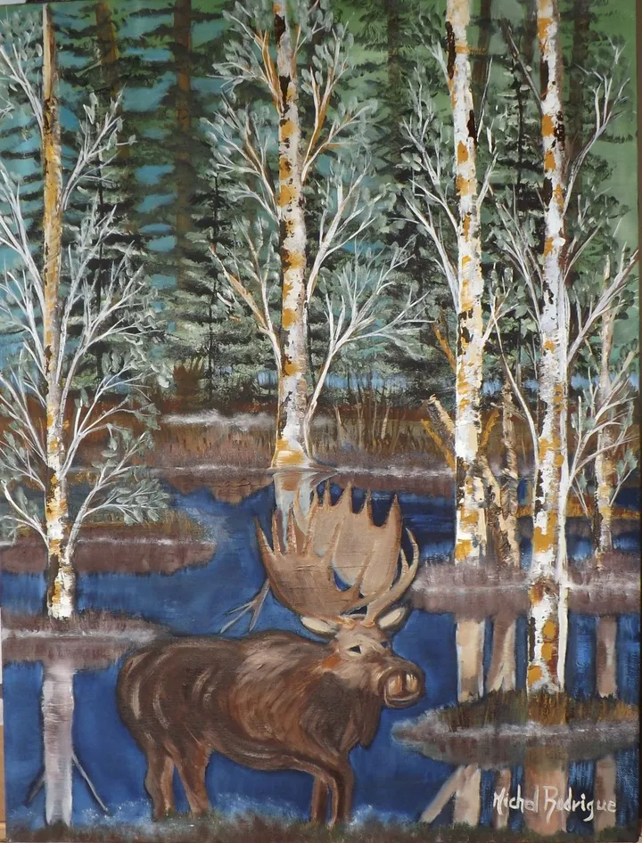 L'orignal, artwork by MICHEL JOSEPH RODRIGUE