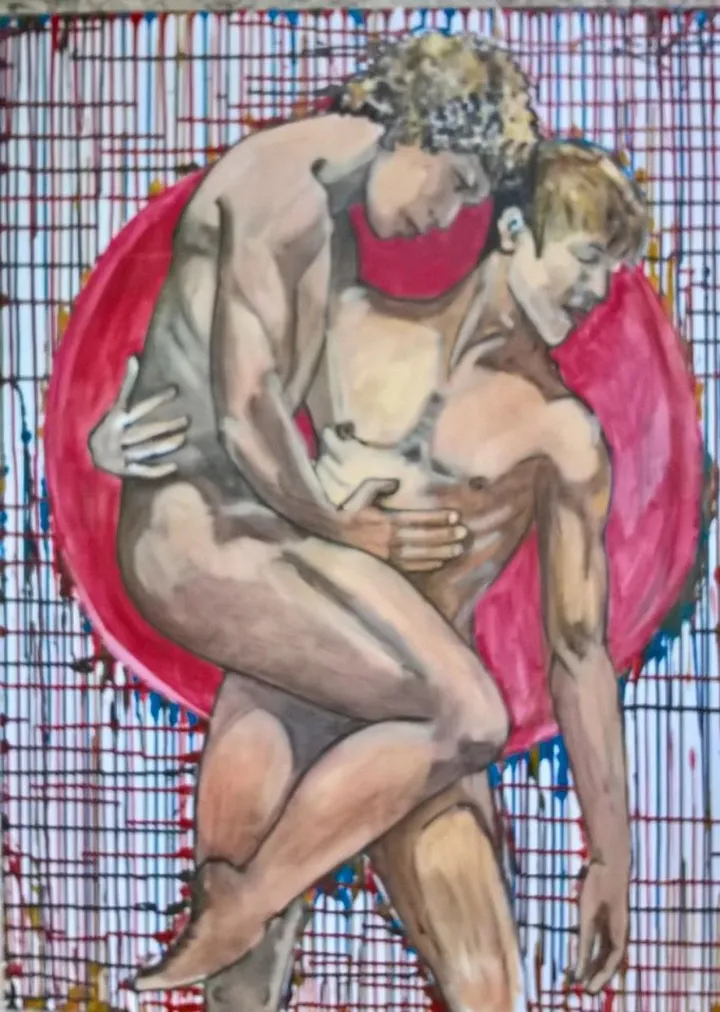 RED SUN, artwork by Eric James DUHAN