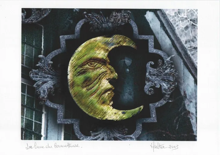 La lune du Gruuthuse - A4, œuvre de Alain HALTER