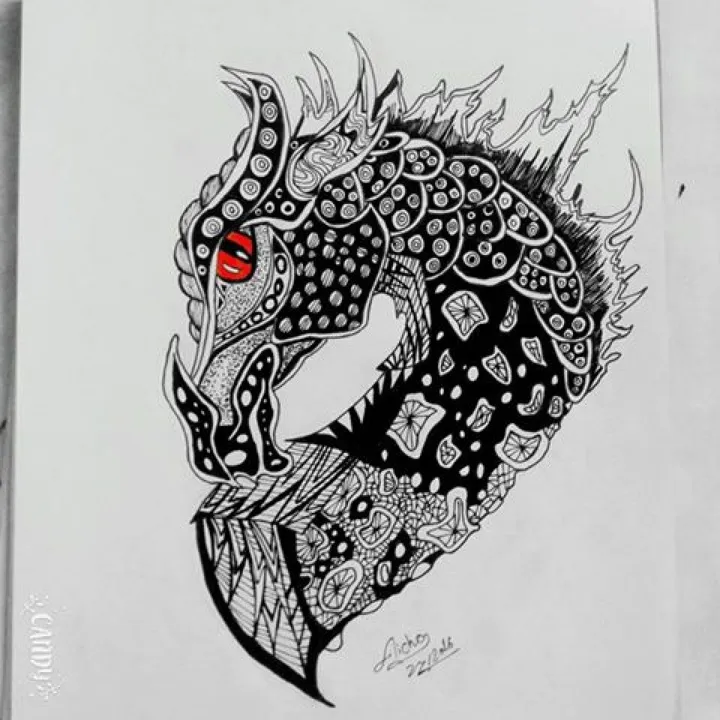 A zentagle dragon, œuvre de aisha essa