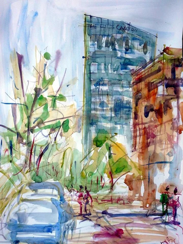 Ritz Carlton Almaty, artwork by Akpan Usoroh