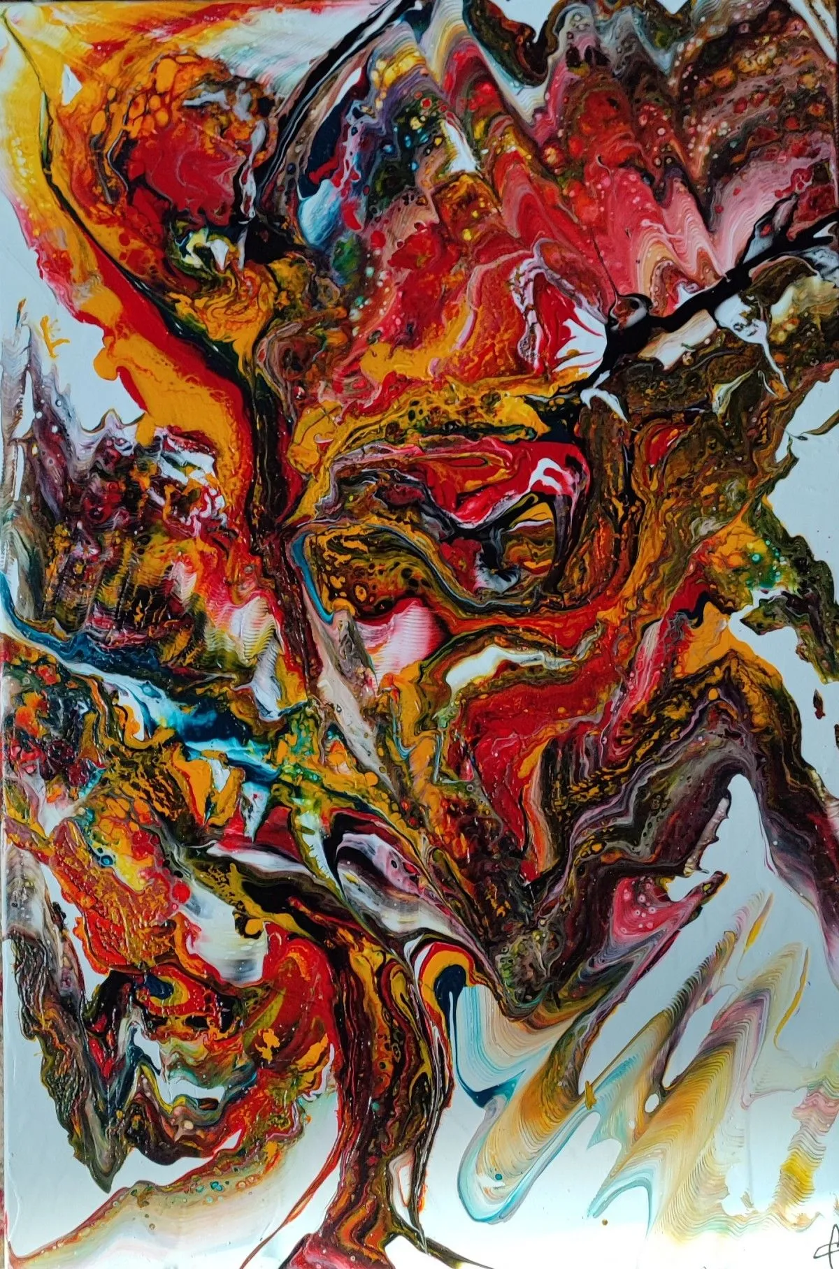 Arbre de vie floral, œuvre de catherine francois