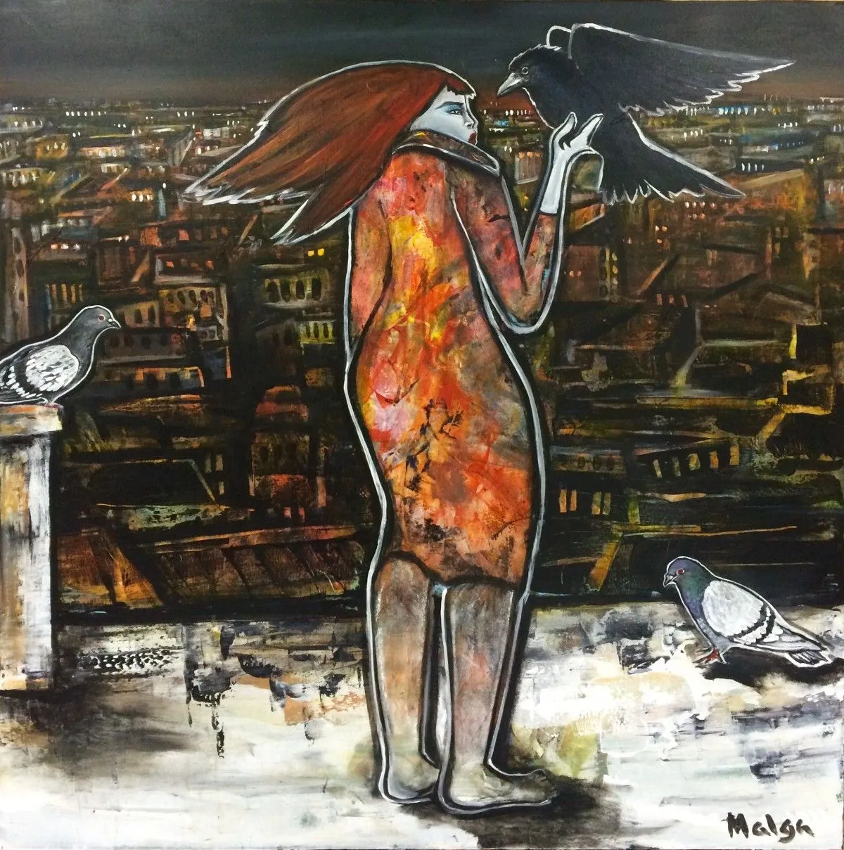 Légèreté, œuvre de Malga Art
