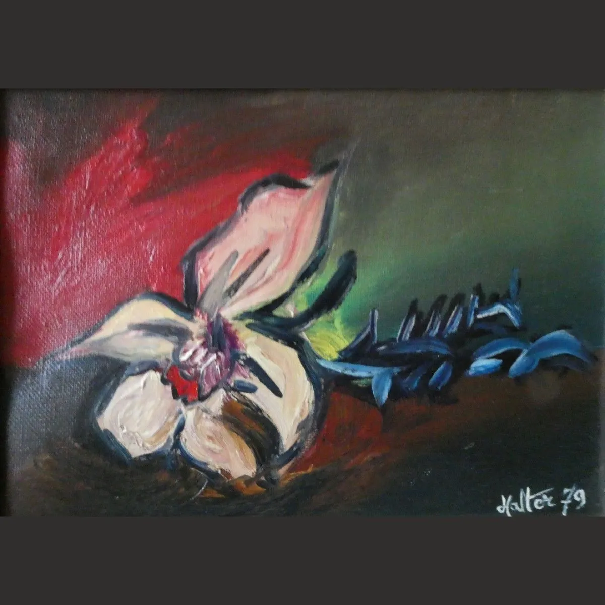 Fleur d’iris, œuvre de Alain HALTER