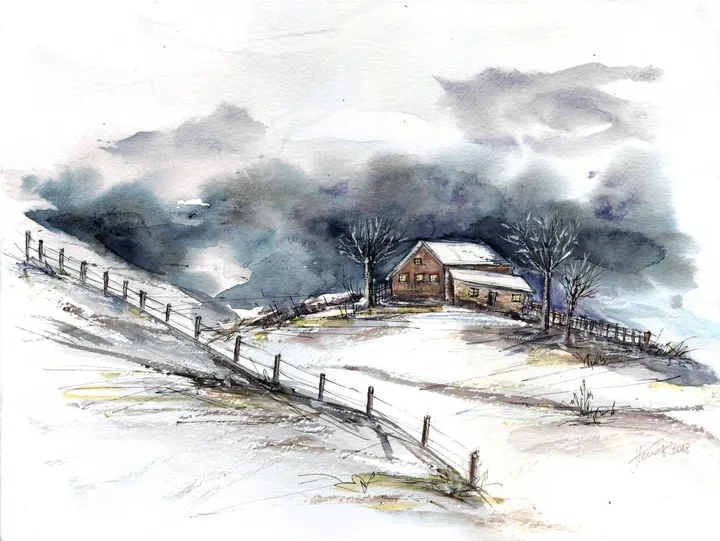 Winter clouds, œuvre de Aniko Hencz