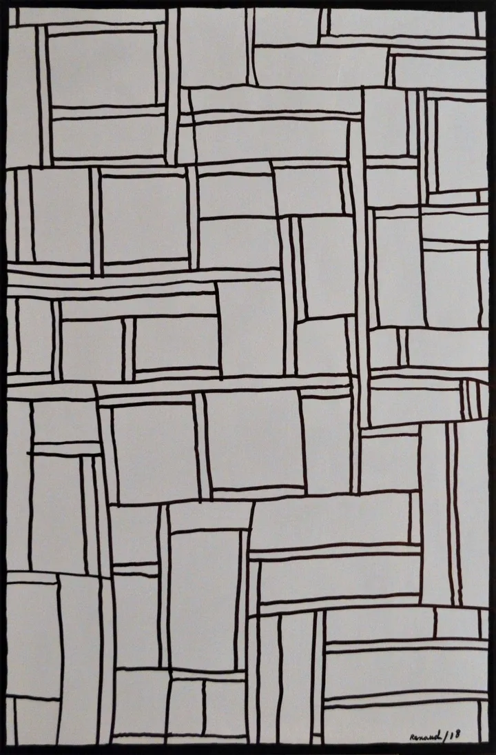 Composition 18-11, artwork by Marcel Renaud