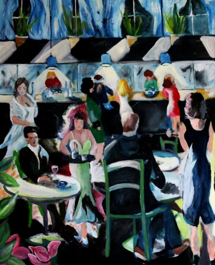 Le 5 a 7, œuvre de Johanne Hebert Coulombe