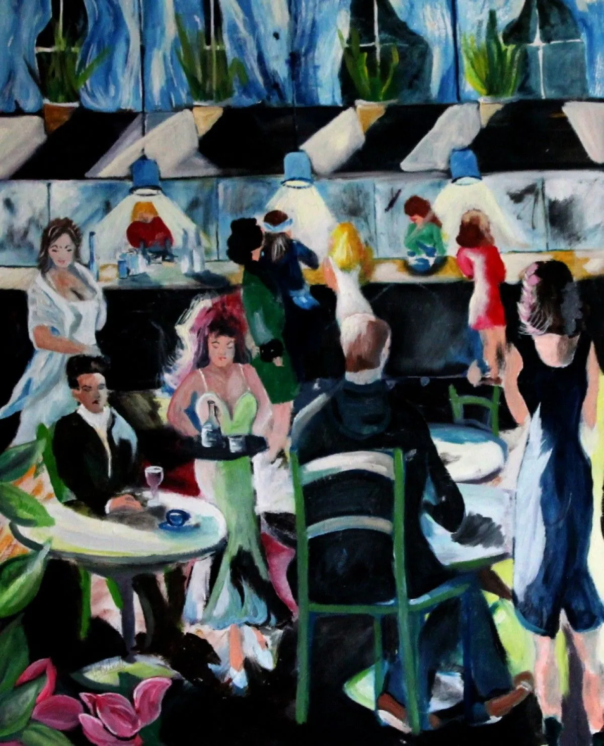 Le 5 a 7, artwork by Johanne Hebert Coulombe
