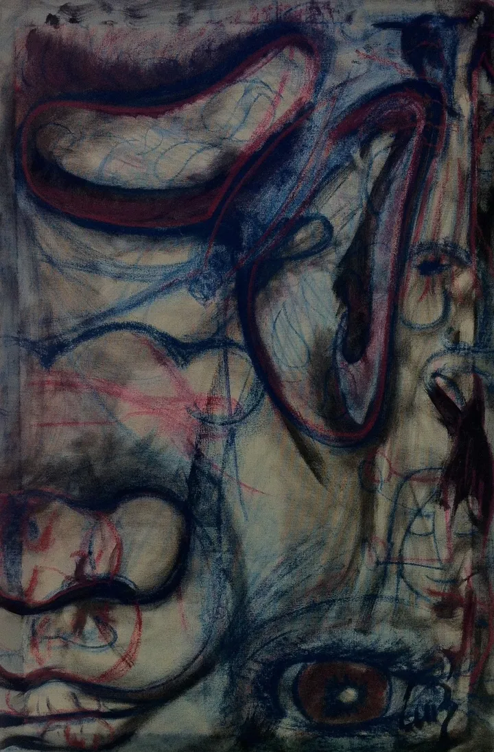 The ocre that became buddha, The butterfly that became a crow., œuvre de Rodrigo Guerrero