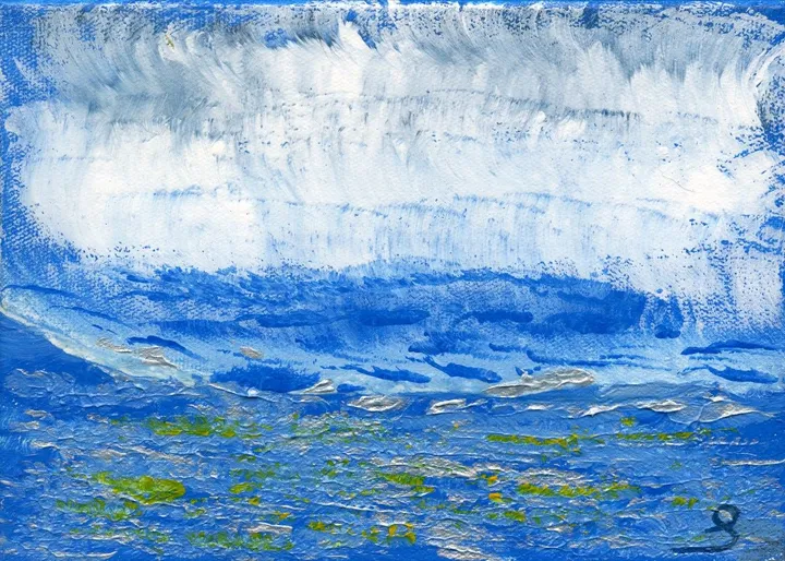 mer imaginaire n°1, œuvre de maryline poveda