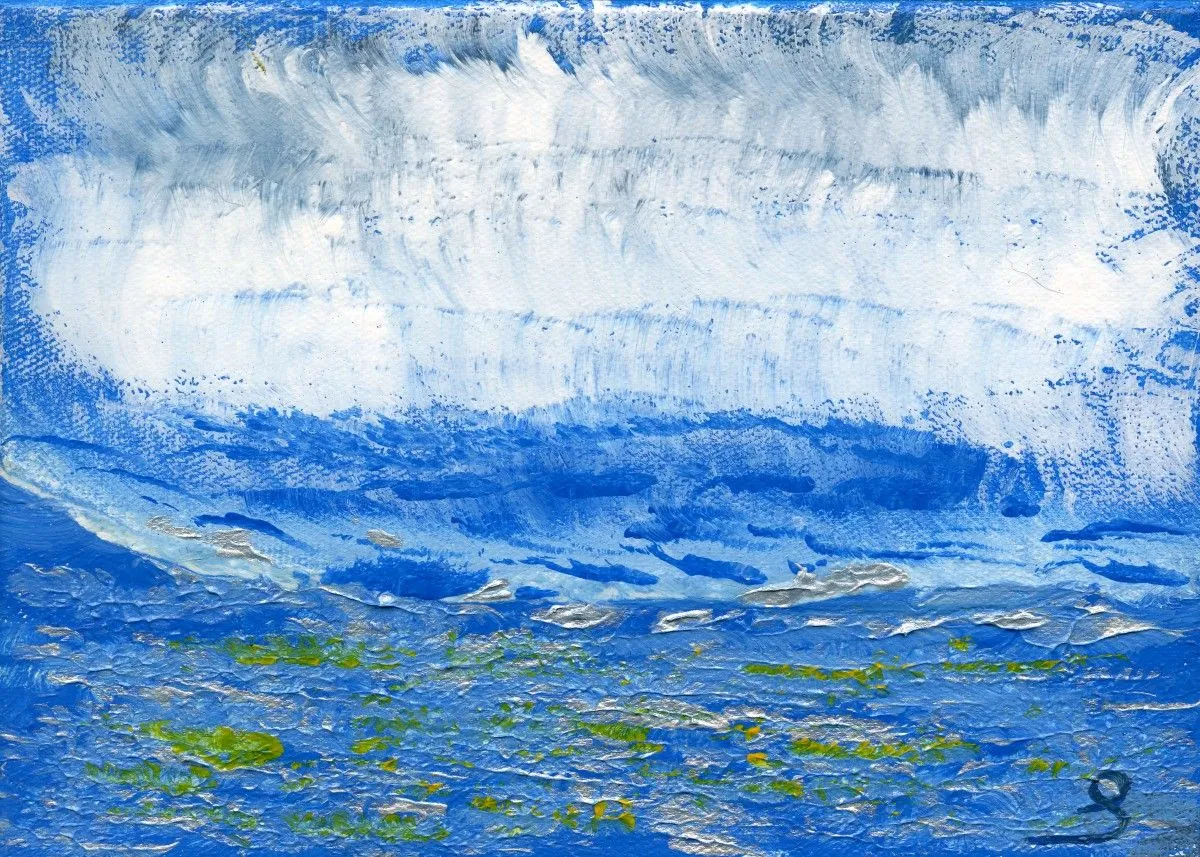mer imaginaire n°1, œuvre de maryline poveda