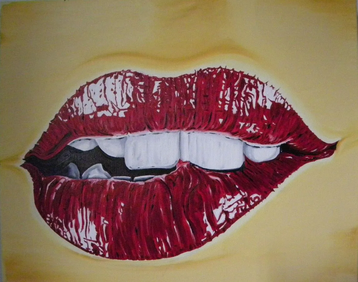 Baiser mordu, œuvre de Louyse Noël