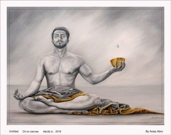 Soul searching, artwork by Anas Abro