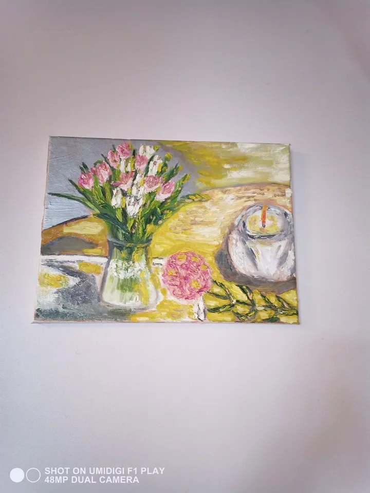 Les tulipes d un soir d hiver, œuvre de Siro Delphine