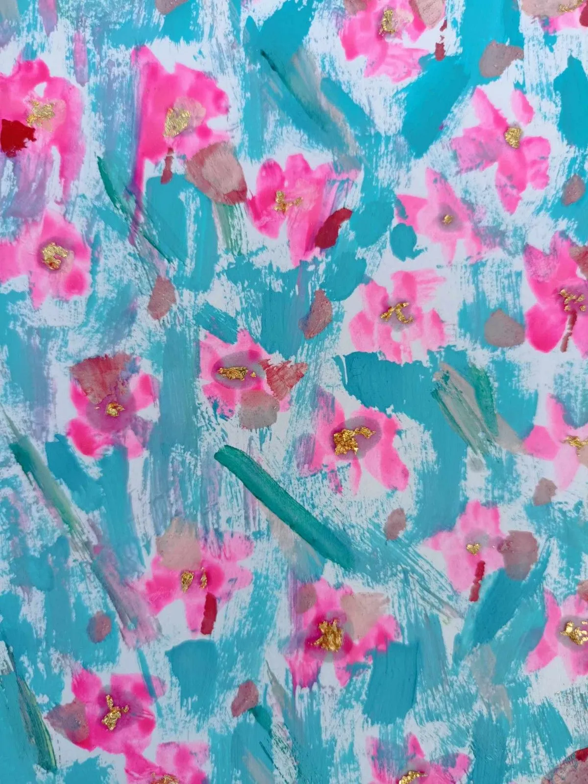 Cerisiers en fleurs, artwork by CHRISTIANE DEL