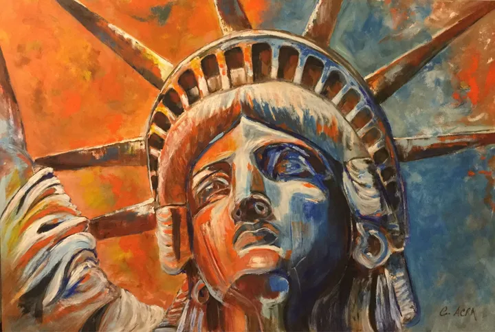 New York, artwork by Colette Acra