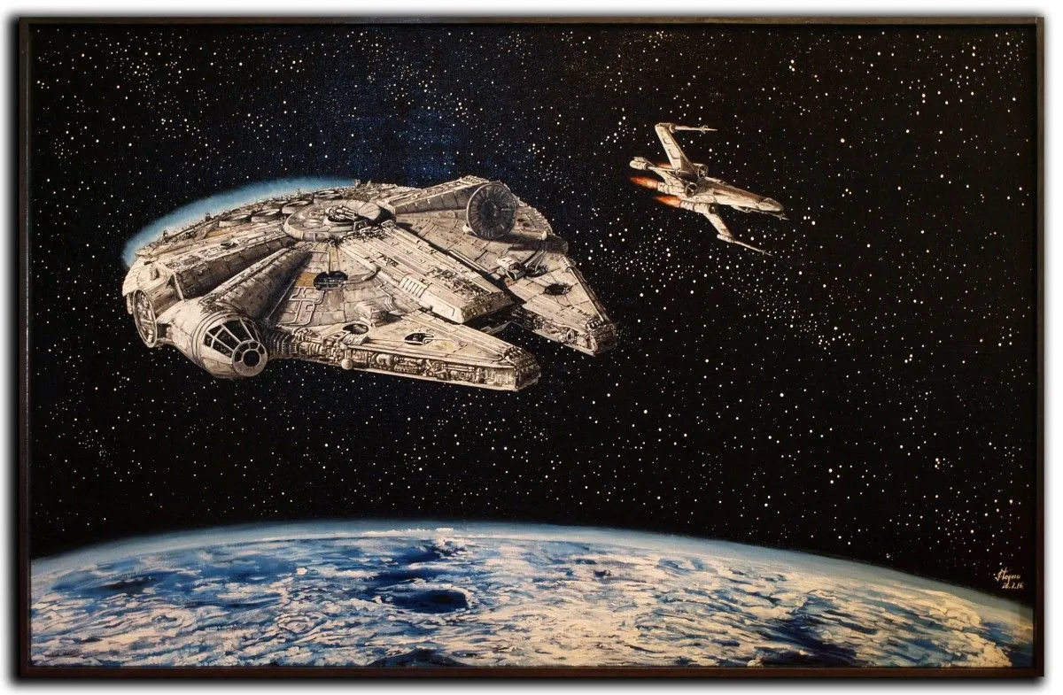 Escape from planet Hoth., œuvre de Corneliu Stefan