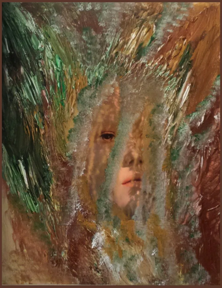 DISCRÉTE, œuvre de janani peintre