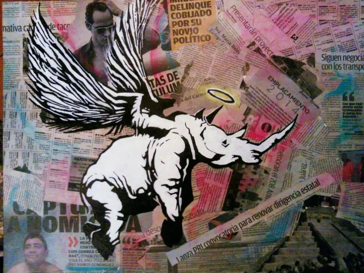 ANGEL RHINO, œuvre de DAN SHU