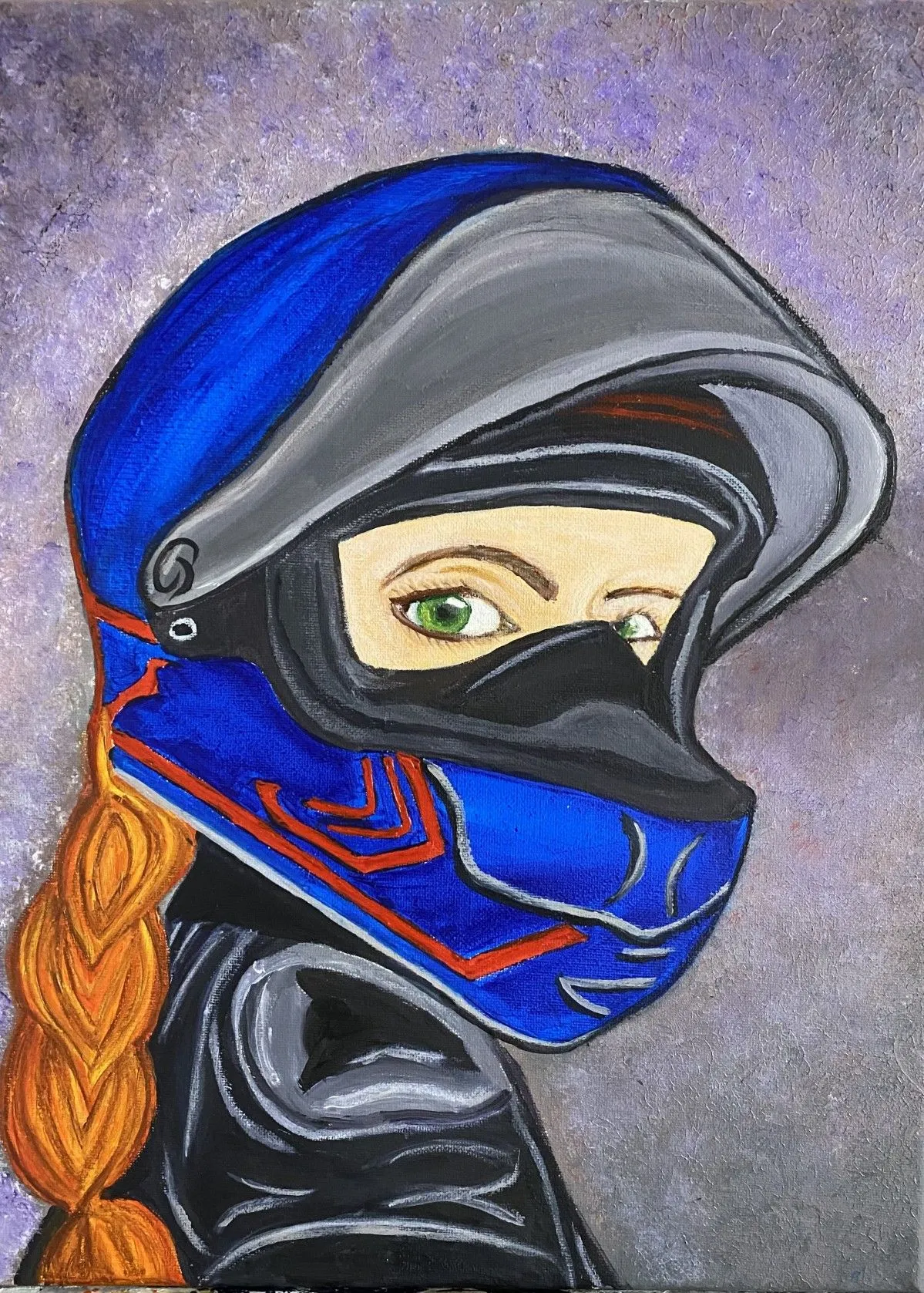 plaisir de la moto, œuvre de Anne Antoine