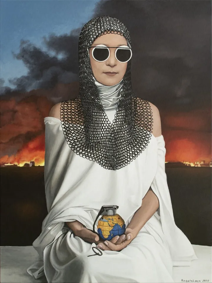 World on a Thread, artwork by Nataliya Bagatskaya