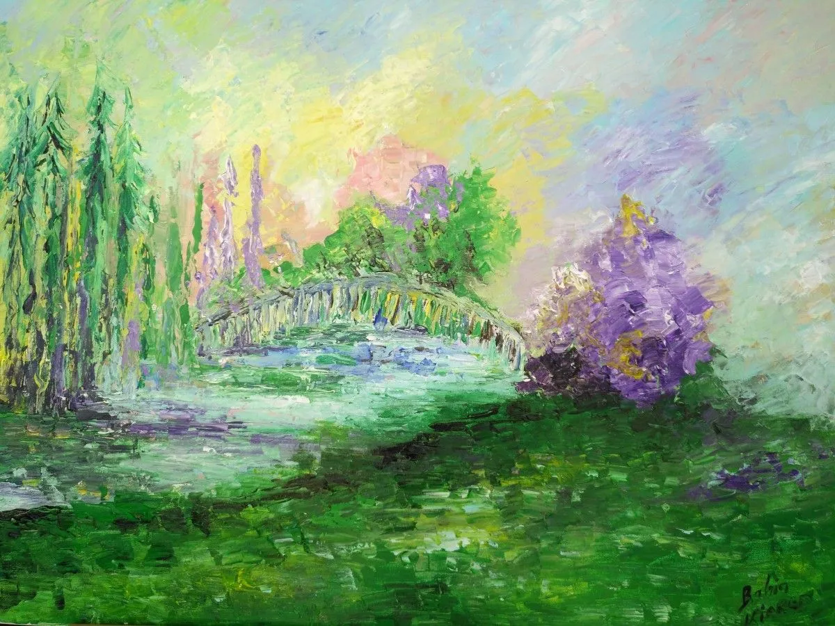 Jour de printemps, œuvre de Bahia Kiared