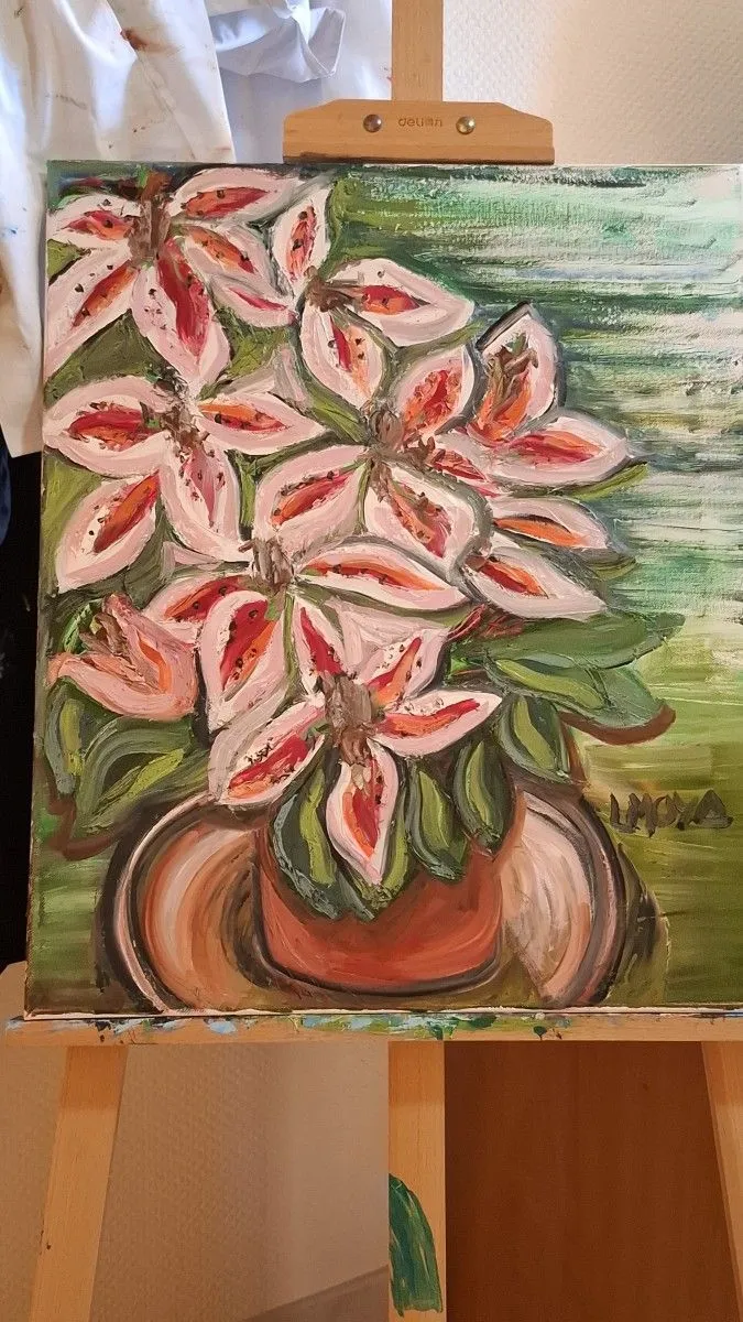 Tigerlilies, artwork by Ligia Moya