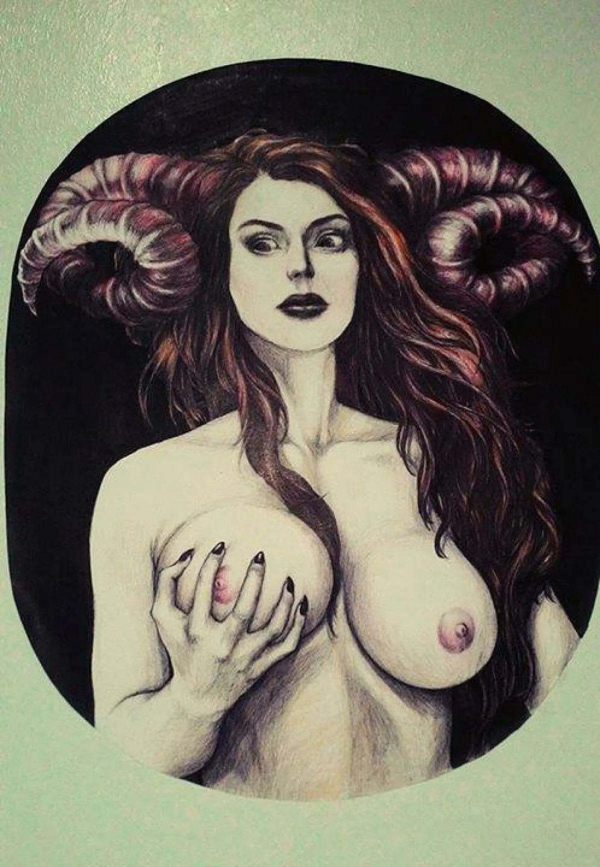 Horned, artwork by Roy Nuñez
