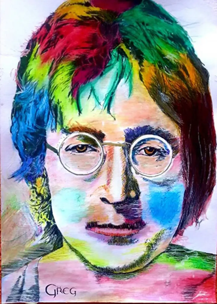 John Lennon, œuvre de Greg Rosales