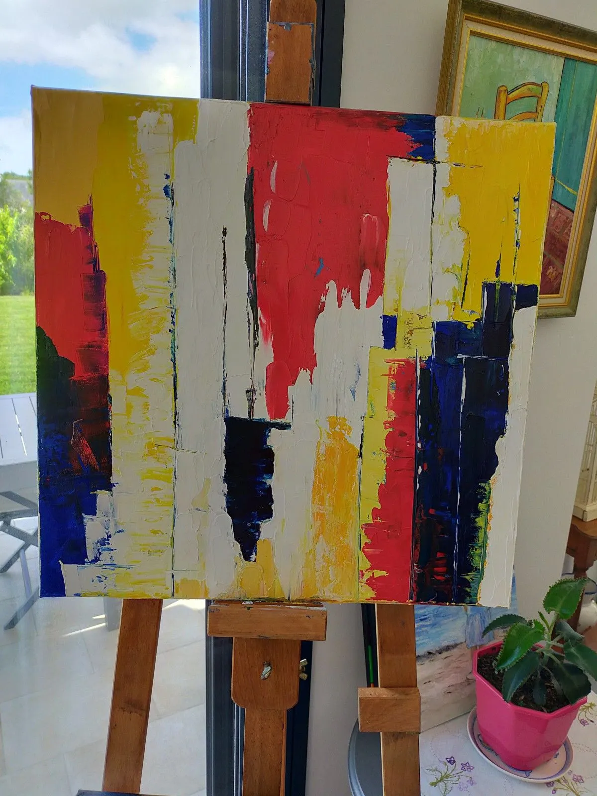rouge et jaune, artwork by annick Ayoul