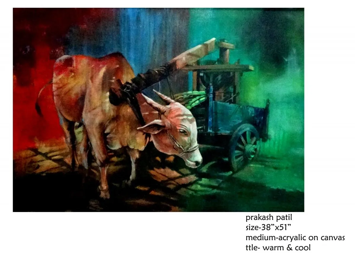 warm & cool, artwork by PRAKASH PATIL