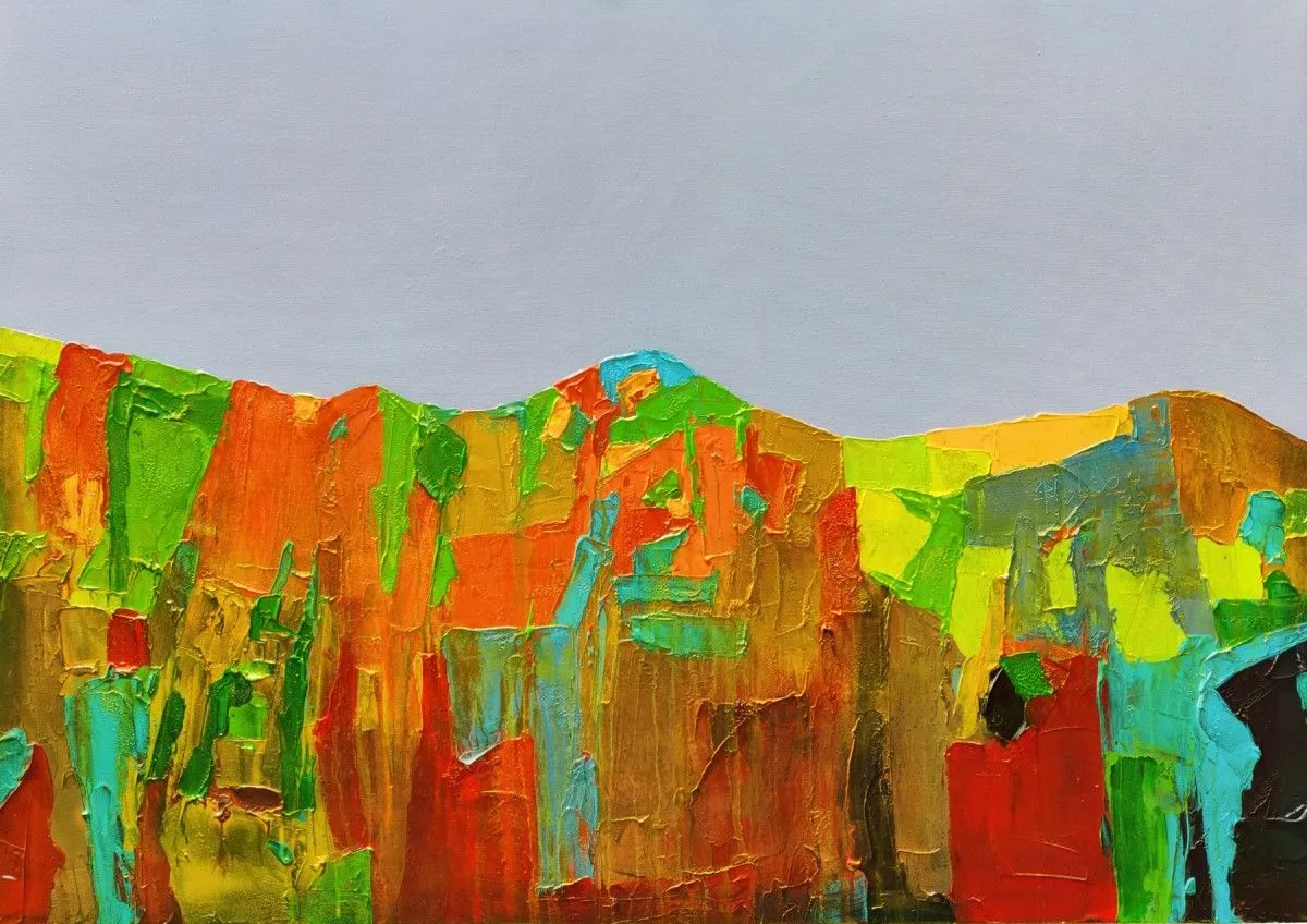 Valley Sunrise 02, artwork by Abhishek Kumar