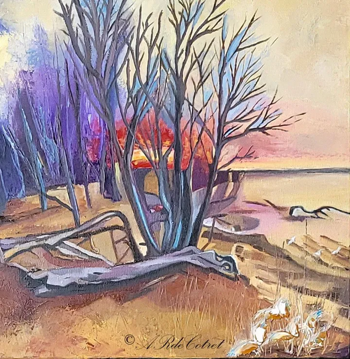 À l'ombre des bois silencieux, artwork by Anne René de Cotret