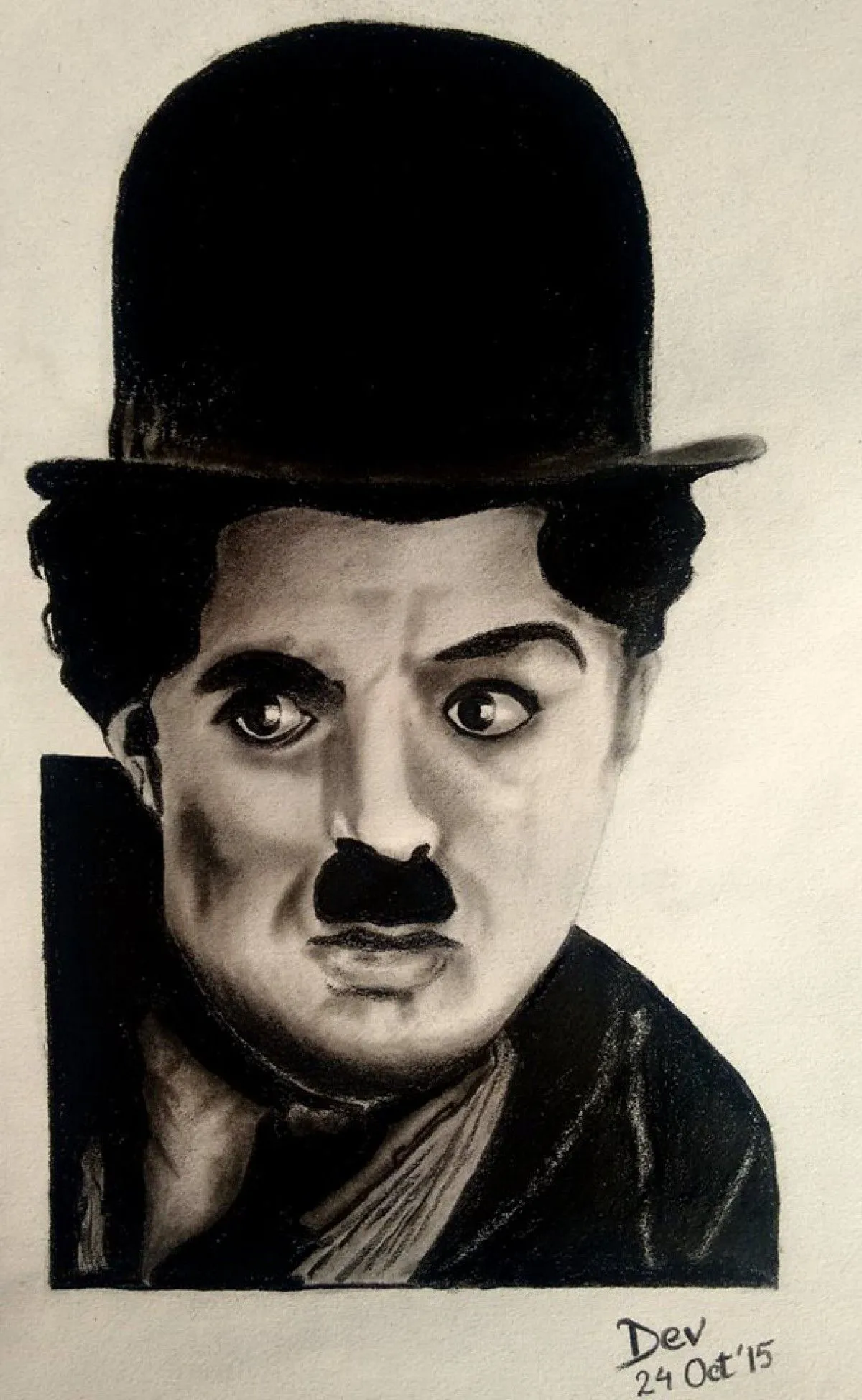 Charlie Chaplin, artwork by Devalay Bhowal