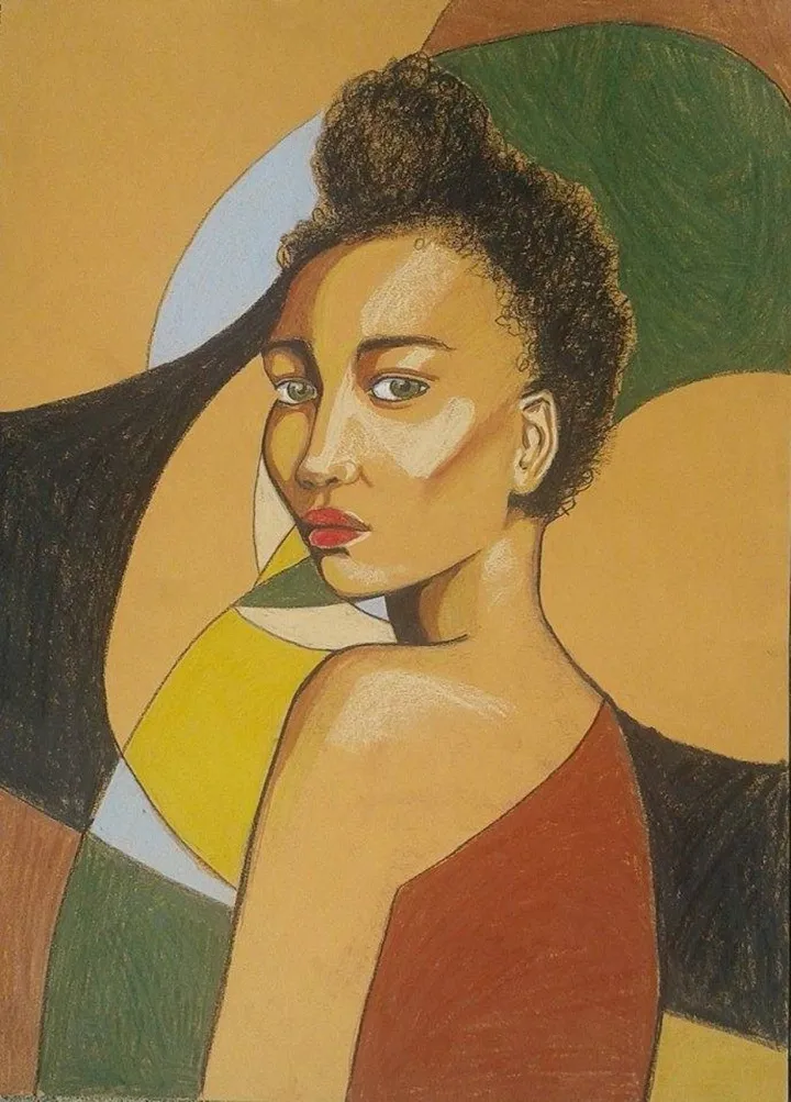 portrait, œuvre de Anxhela Kaziu