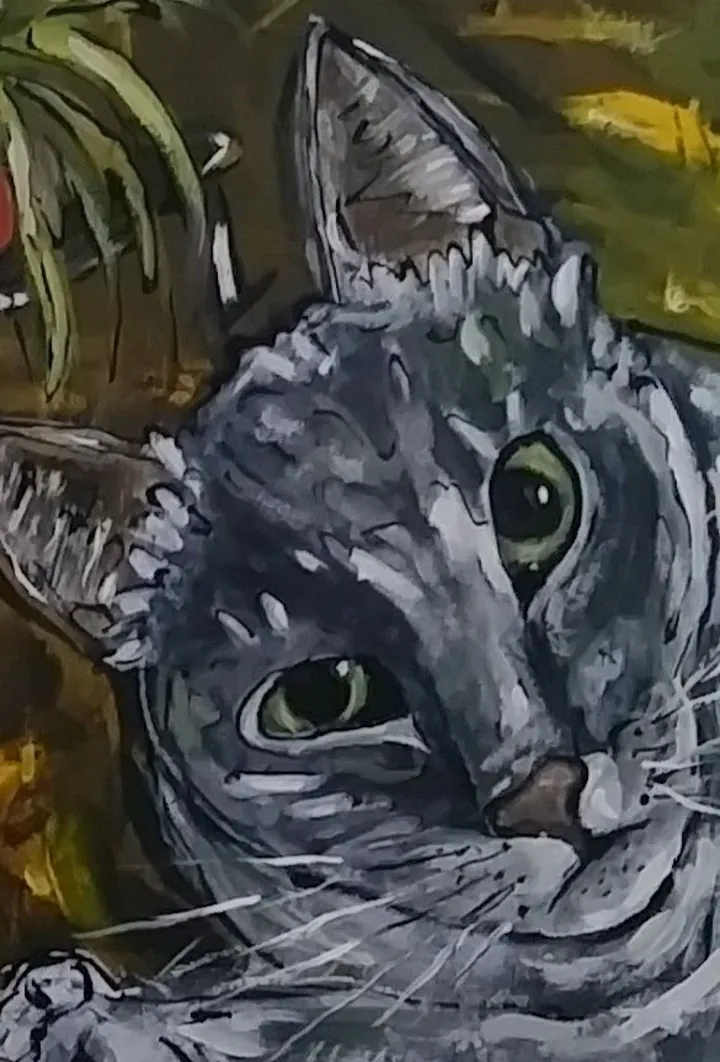 Au revoir ma douce Adèle....., artwork by Claudette Roy