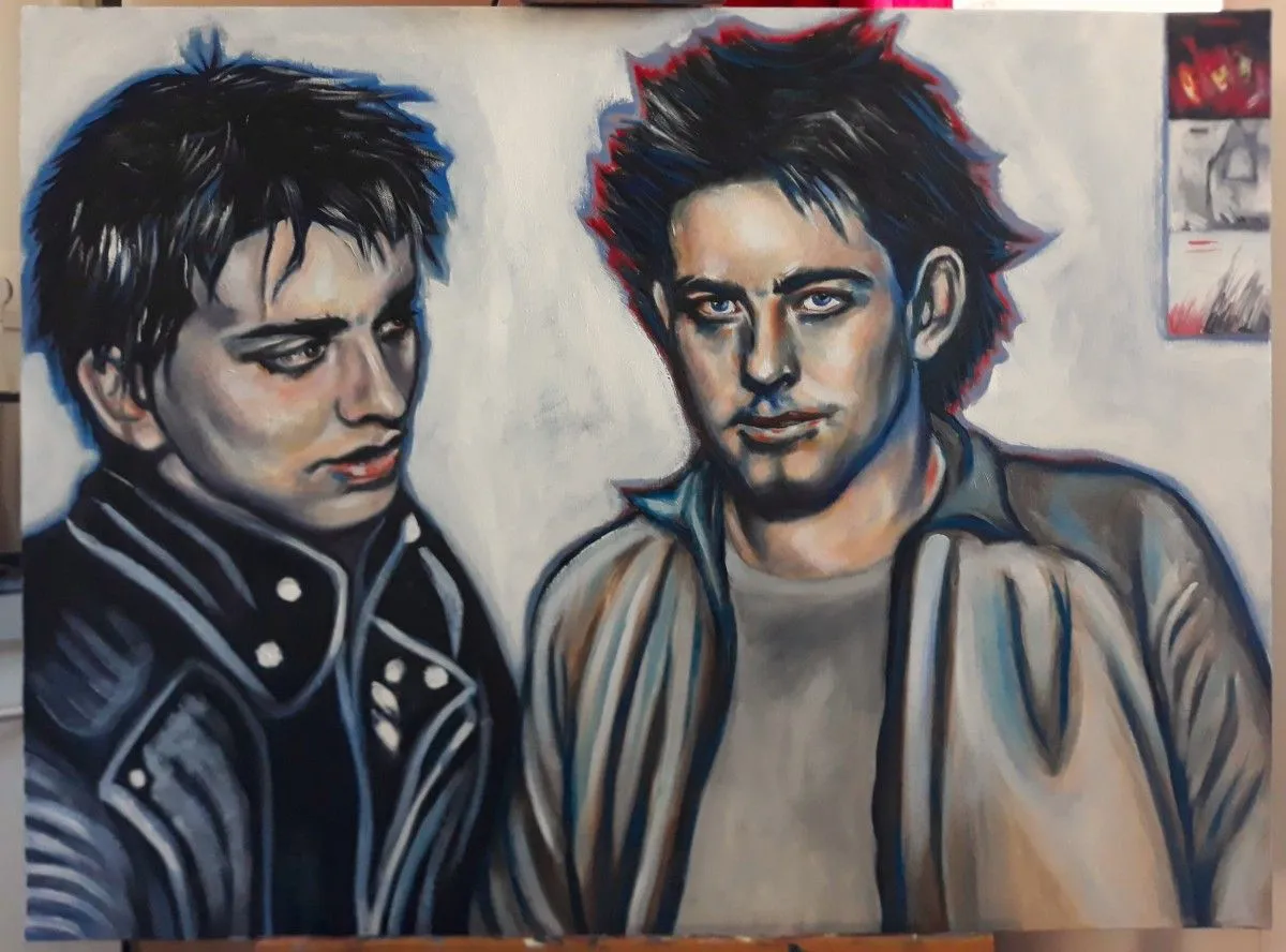 Robert Smith & Simon Gallup, artwork by Nikita Victoriya