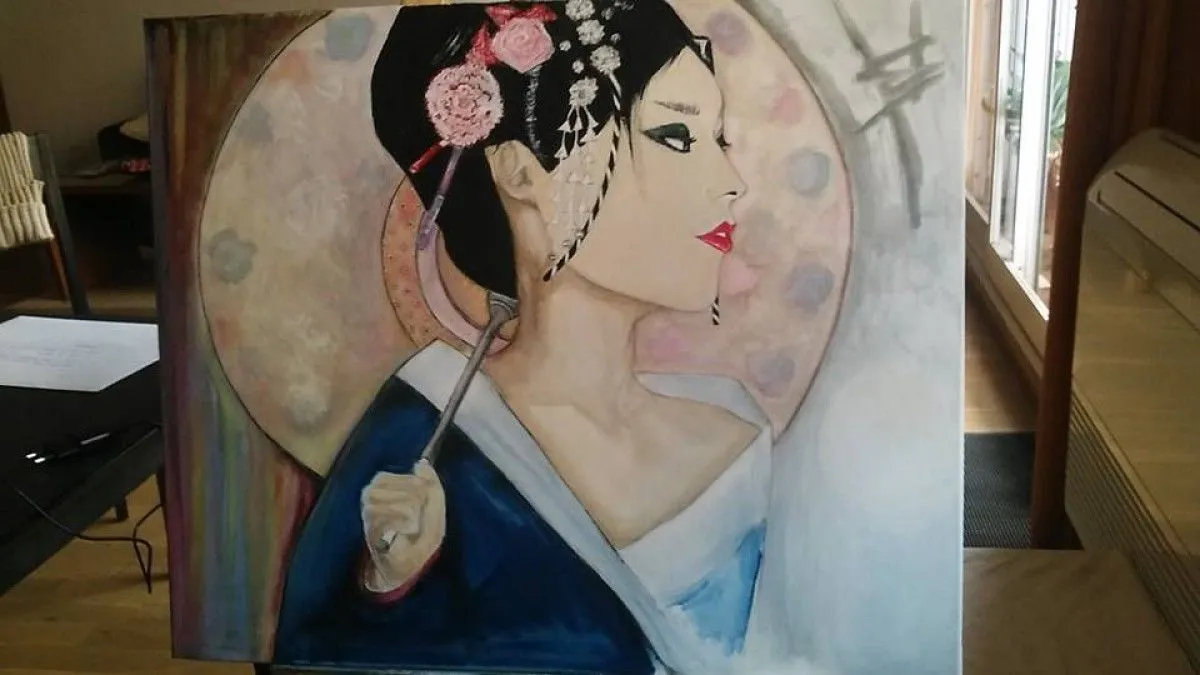 chinoiseries, artwork by Elisabeth Sellem
