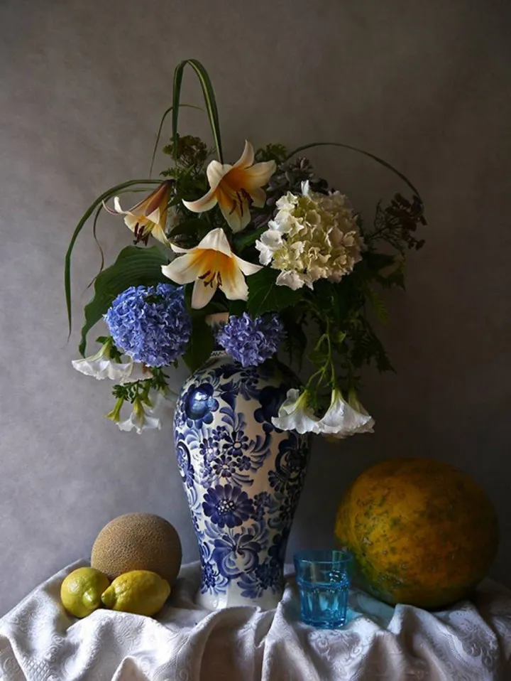 Still life with watermelon, œuvre de Claudia Stanetti