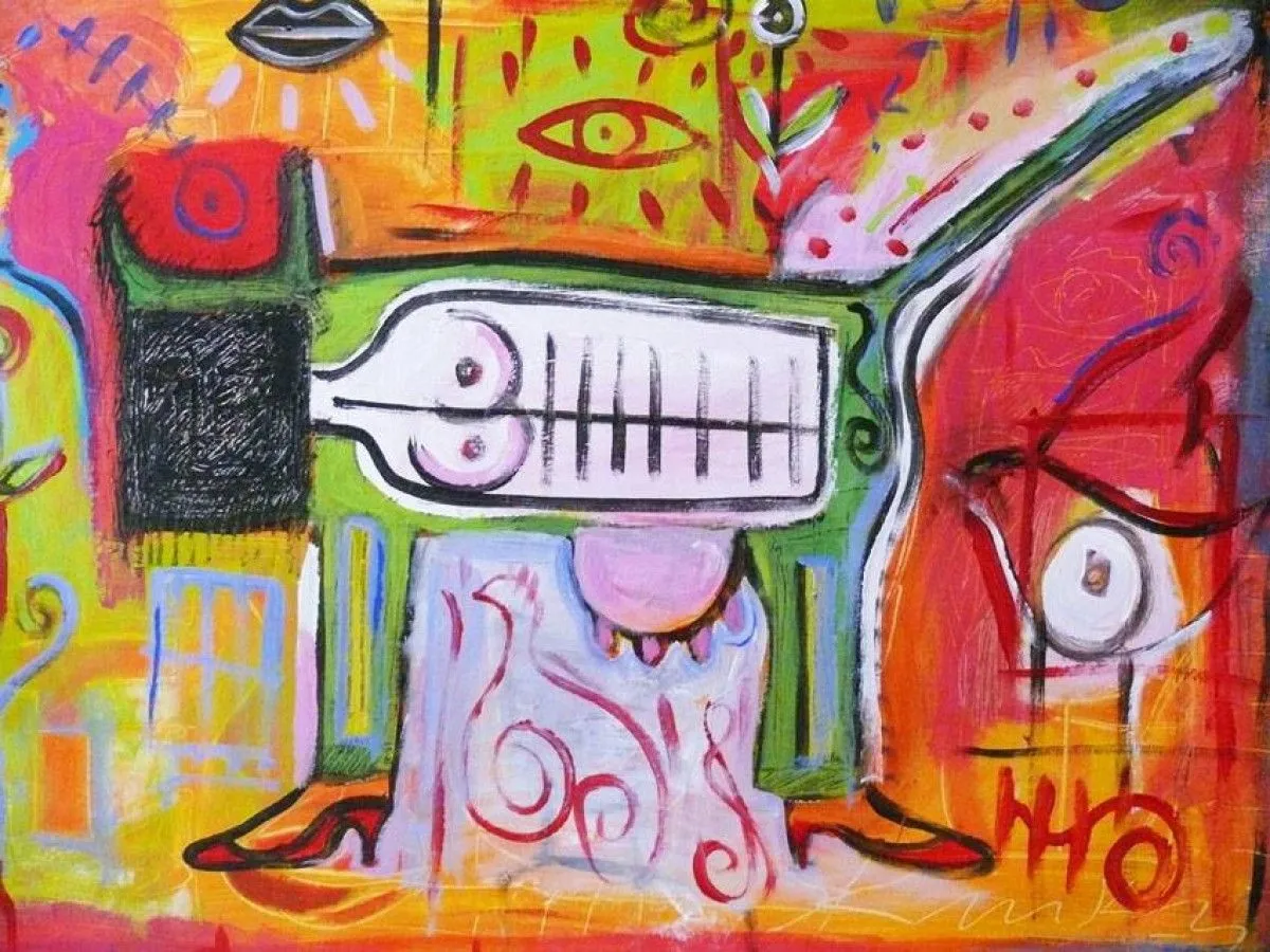 Vaca da cara prêta, artwork by kinkas caetano
