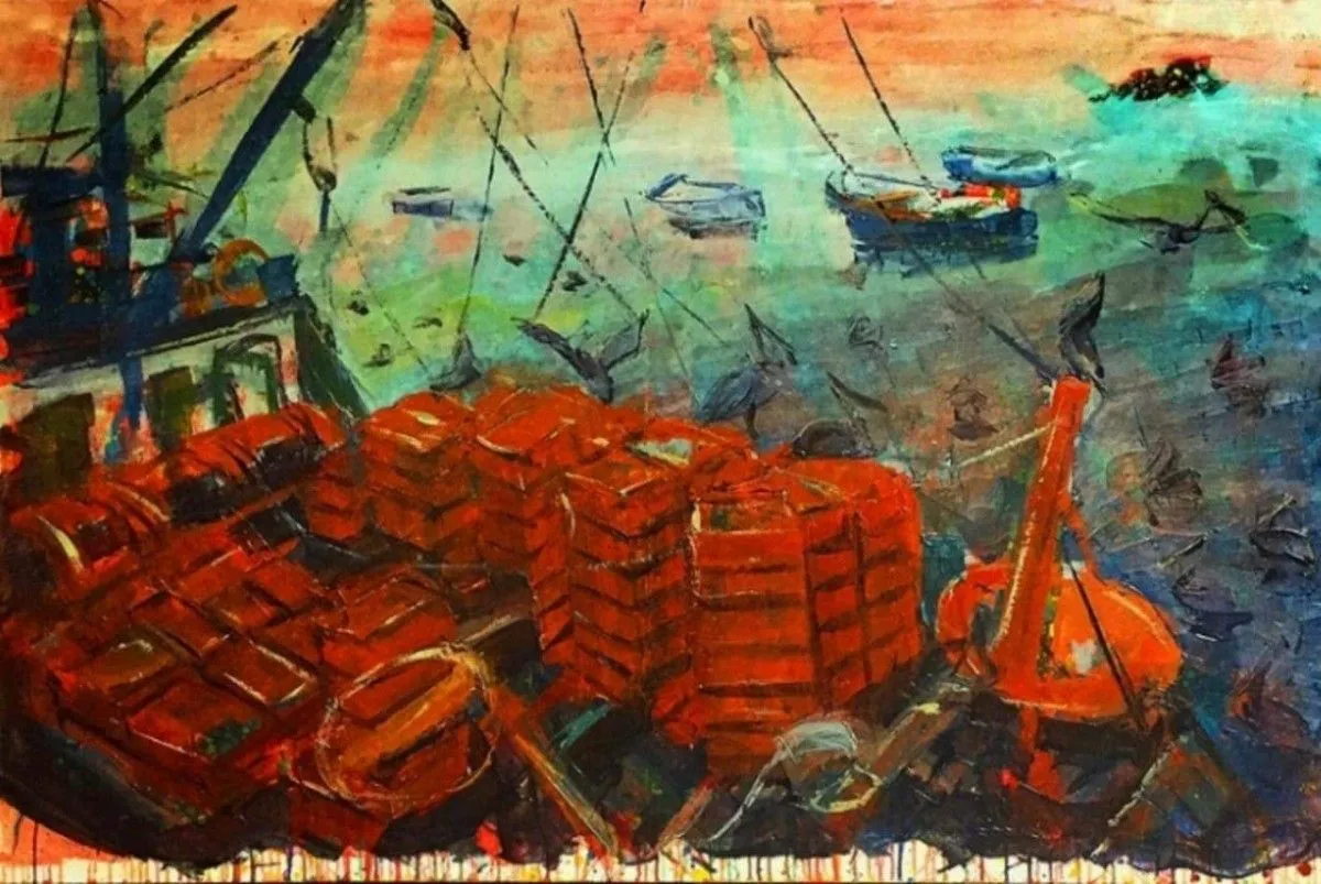 DE PESCA, œuvre de Jose Gomez