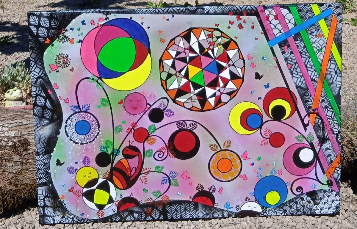 Le monde des PôpyDôy'S, artwork by Brigitte Lambert