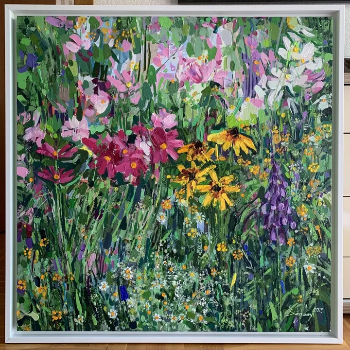 Garden with flowers, œuvre de Began Deari