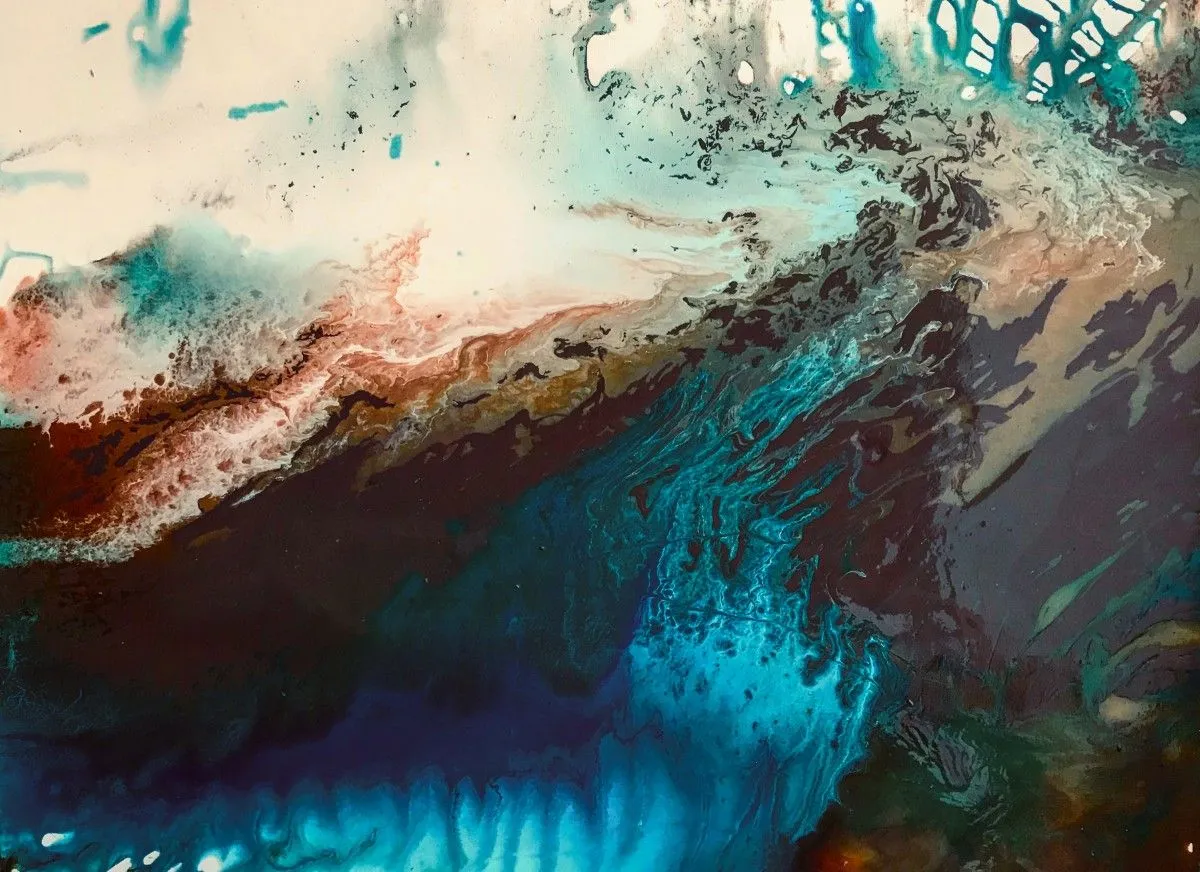 A drowning in the seas, artwork by mina B
